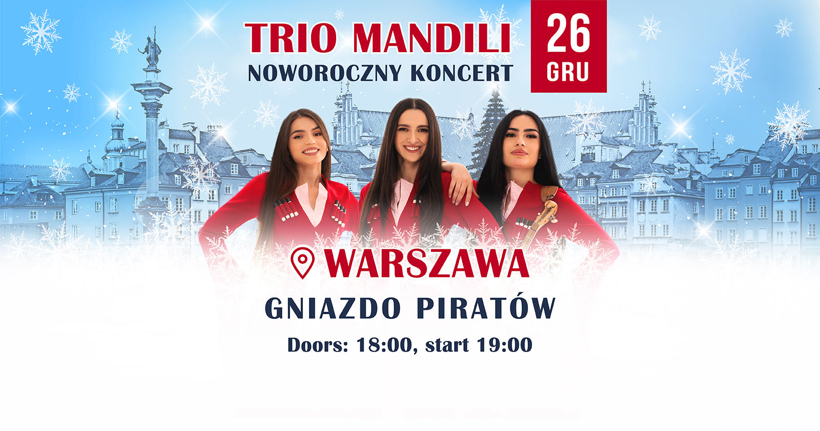 Trio Mandili koncert Warszawa 26 Grudnia Koncert Noworoczny